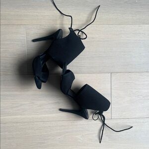 Call It Spring Black Strappy Heels